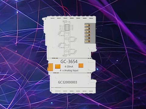 GC-3654型4路4～20mA电流模拟量输入IO(16位）