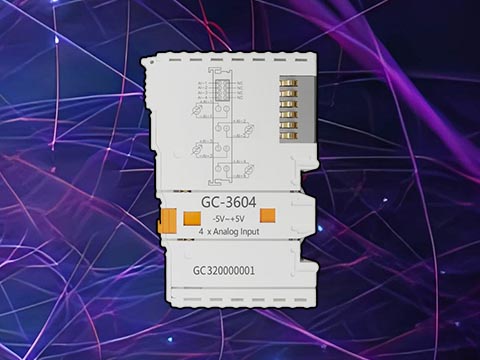GC-3604型4路-5V～+5V电压模拟量输入IO(16位）