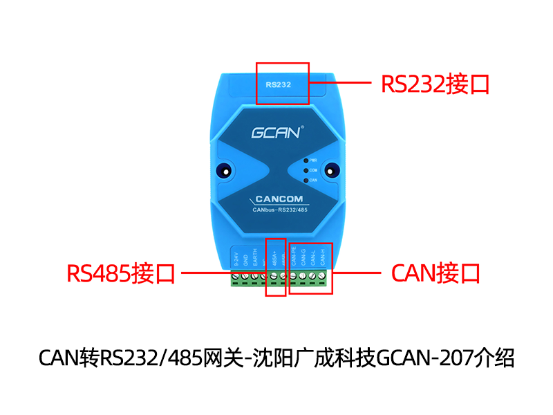 CAN转RS232/485网关-沈阳广成科技GCAN-207介绍 CAN转RS232/485网关-沈阳广成科技GCAN-207介绍