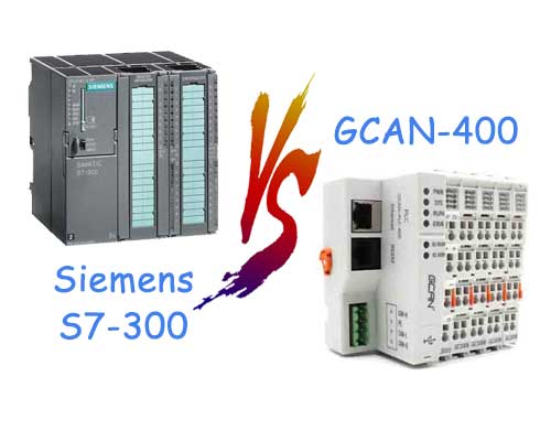 The Comparison with Siemens S7-300 and GCAN-PLC
