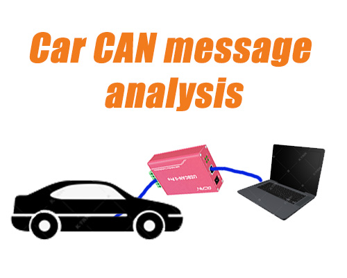 Car CAN message analysis application example display