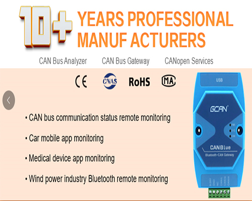 Bluetooth to CAN module parameters and attributes